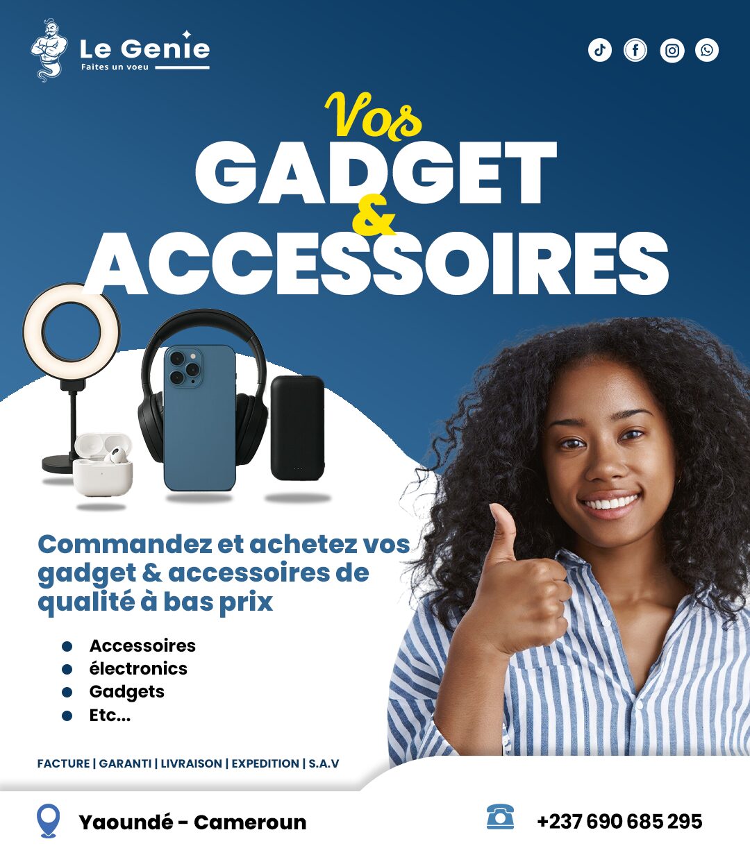 Flyers 1 Le genie Import Vente téléphones accessoires electronic iphone chine cameroun alibaba